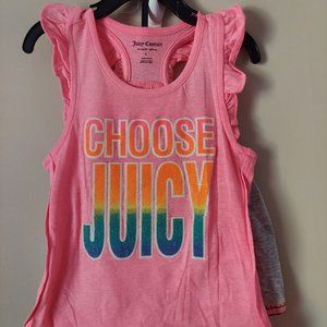 Brand new girls Juicy Couture tank and shorts set